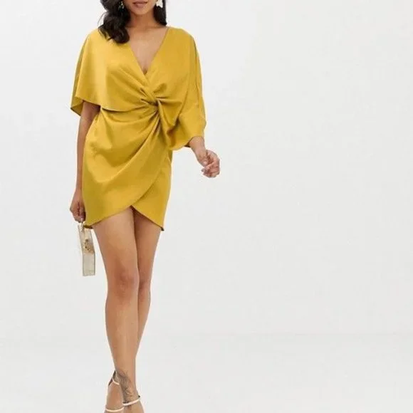 ASOS Dresses Nwt Asos Design Mini Dress In Satin With